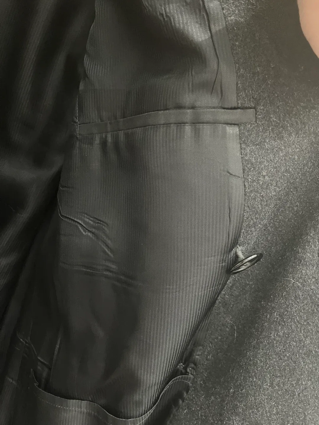 Men’s Black Peacoat image indicator(9)