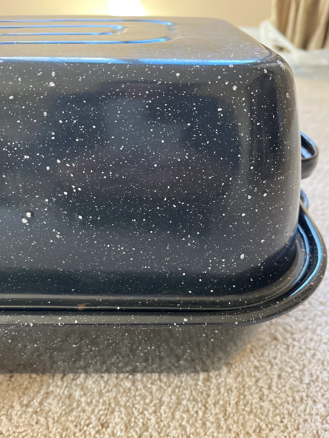 Speckled Ware Roasting Pan with Lid - photo 2