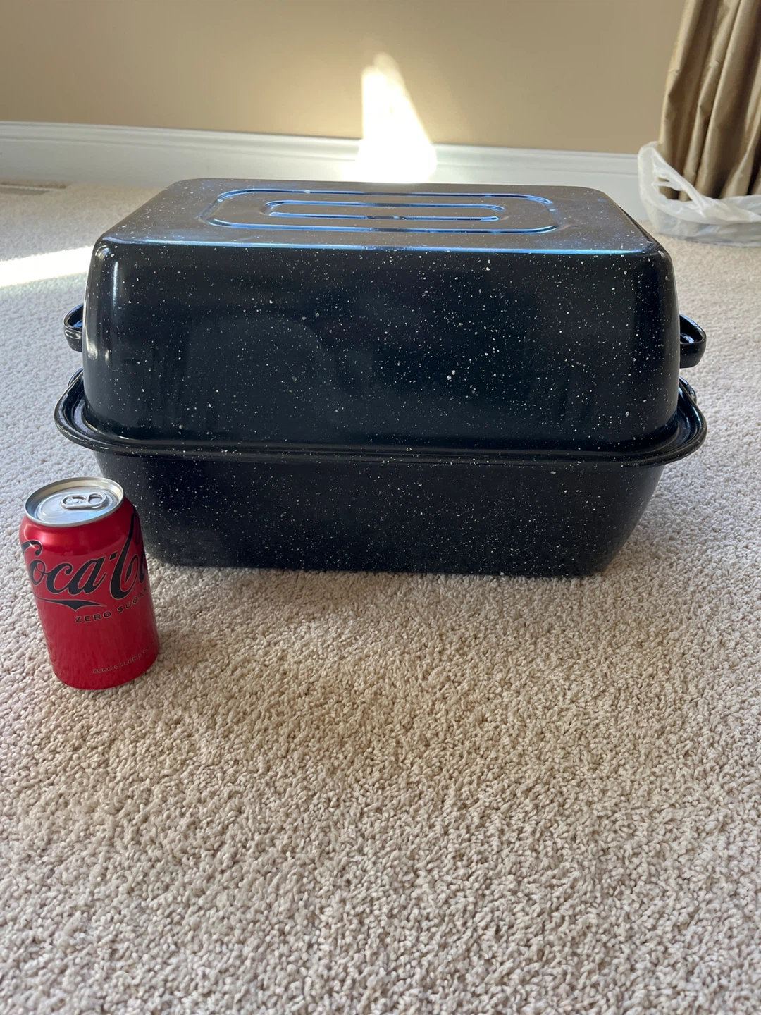 Speckled Ware Roasting Pan with Lid