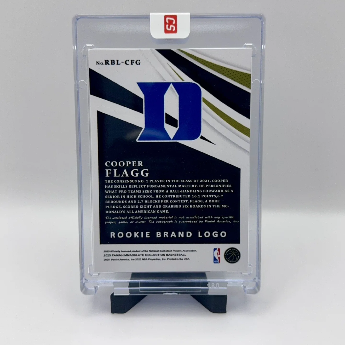 Cooper Flagg Immaculate Rookie Patch Auto Card image indicator(2)