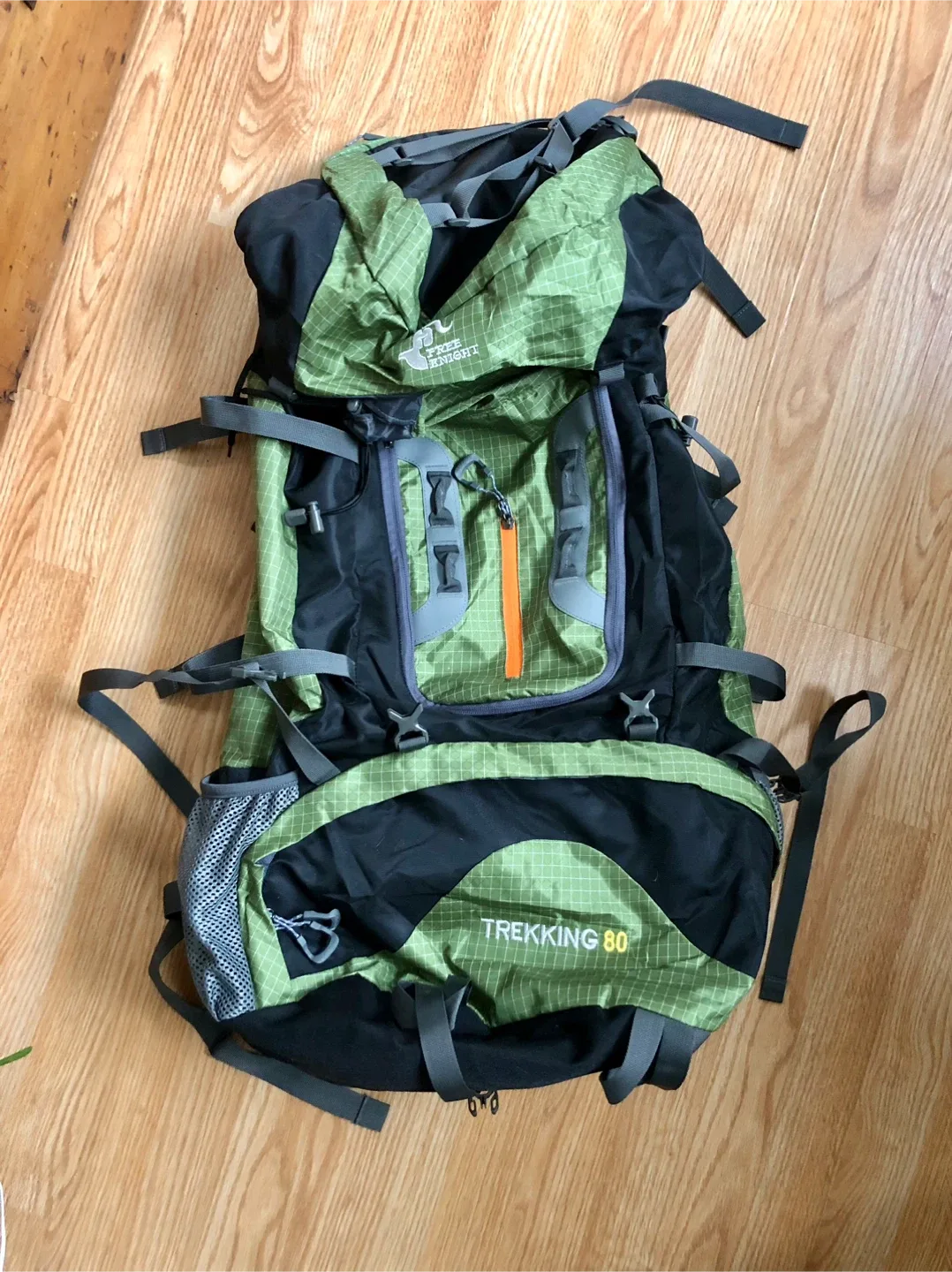 Free Knight Trekking 80 Backpack - Green & Black thumbnail