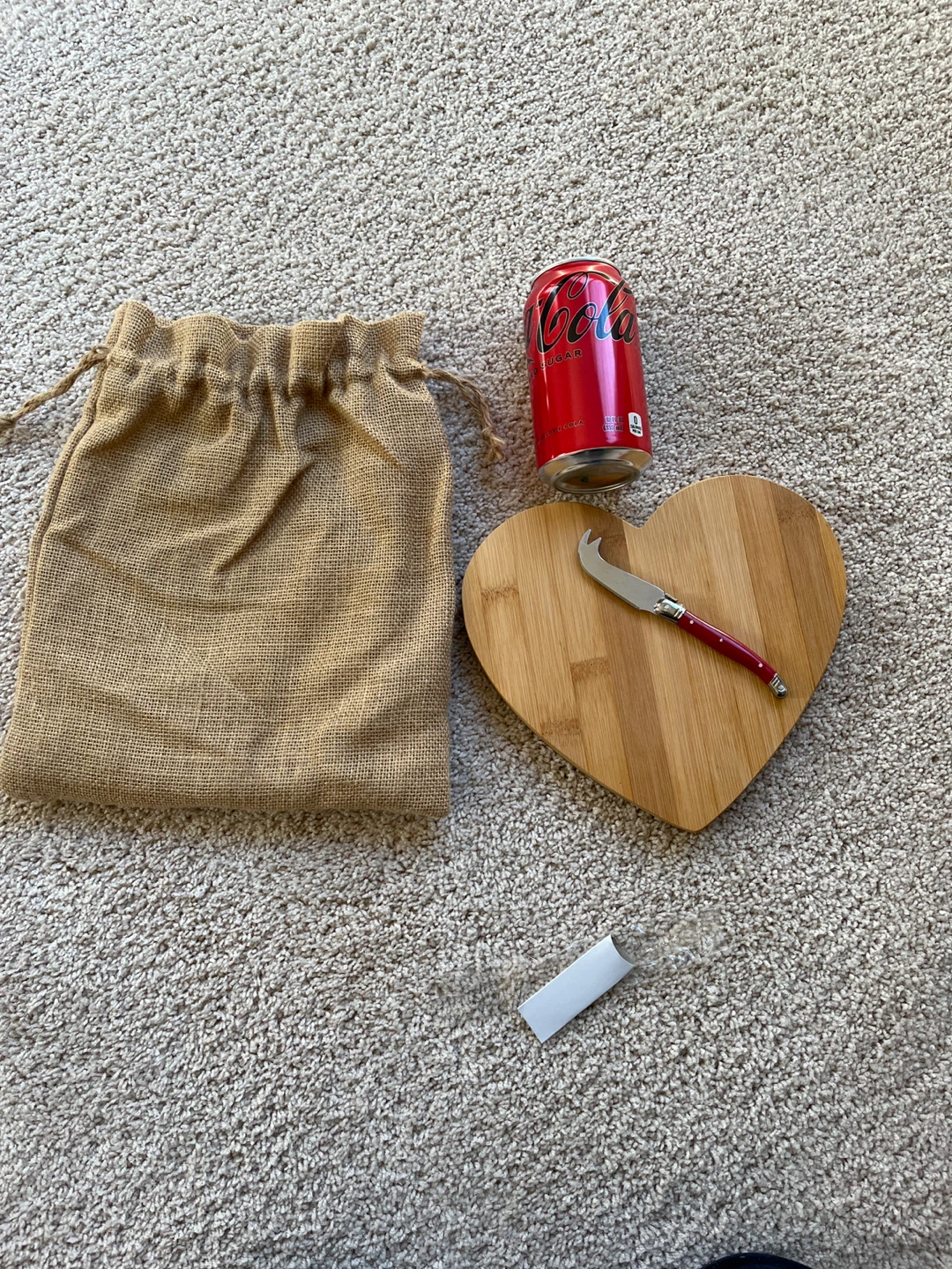 ACME Party Box Co. Heart Shaped Cheese Board Set