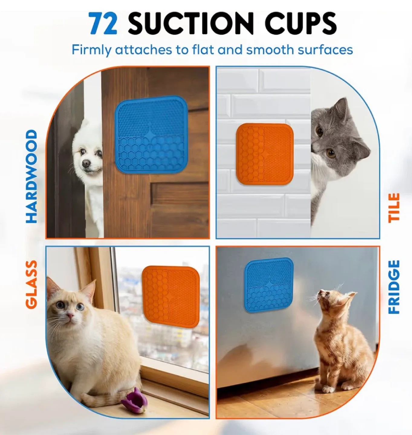 NEW Dog Lick Mat - Slow Feeder Treat Dispenser image indicator(2)