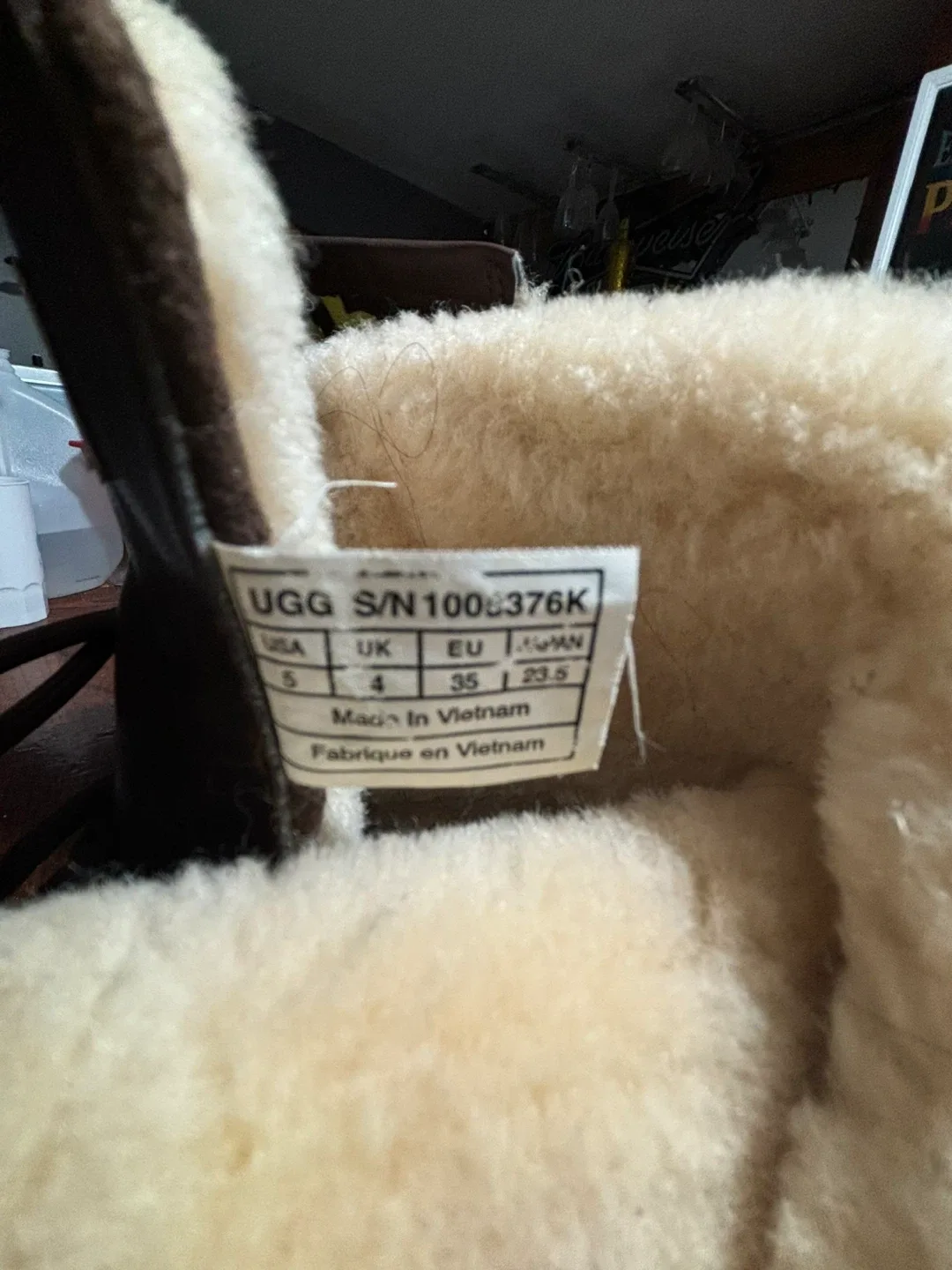 UGG Australia Brown Leather Boots - Men's Size 5 image indicator(2)