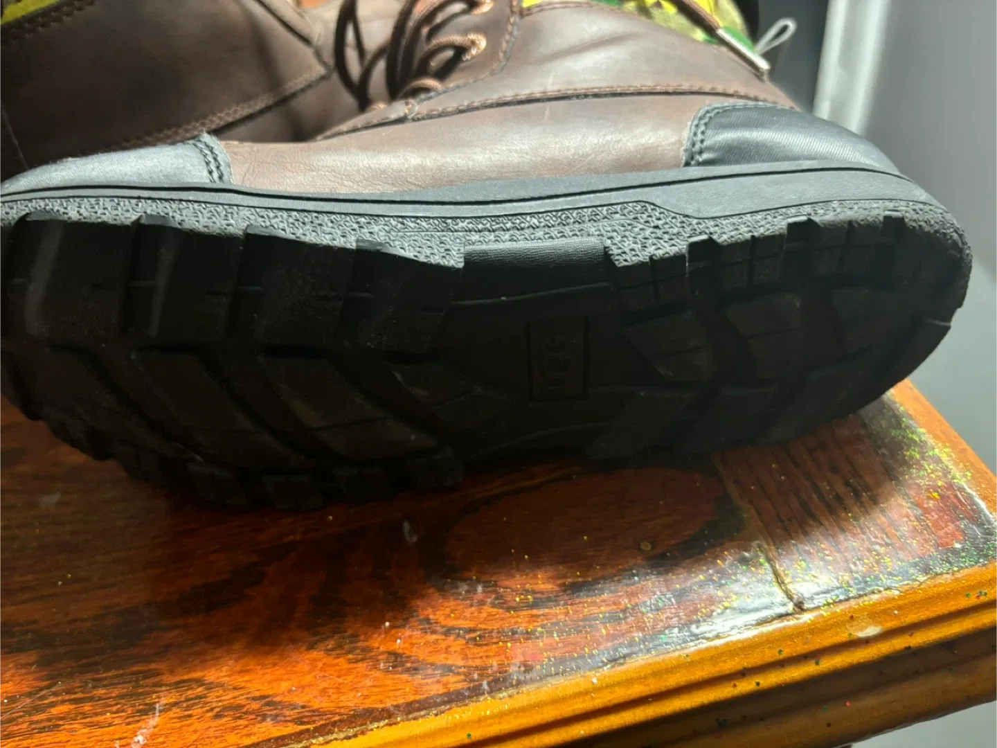 UGG Australia Brown Leather Boots - Men's Size 5 image indicator(3)