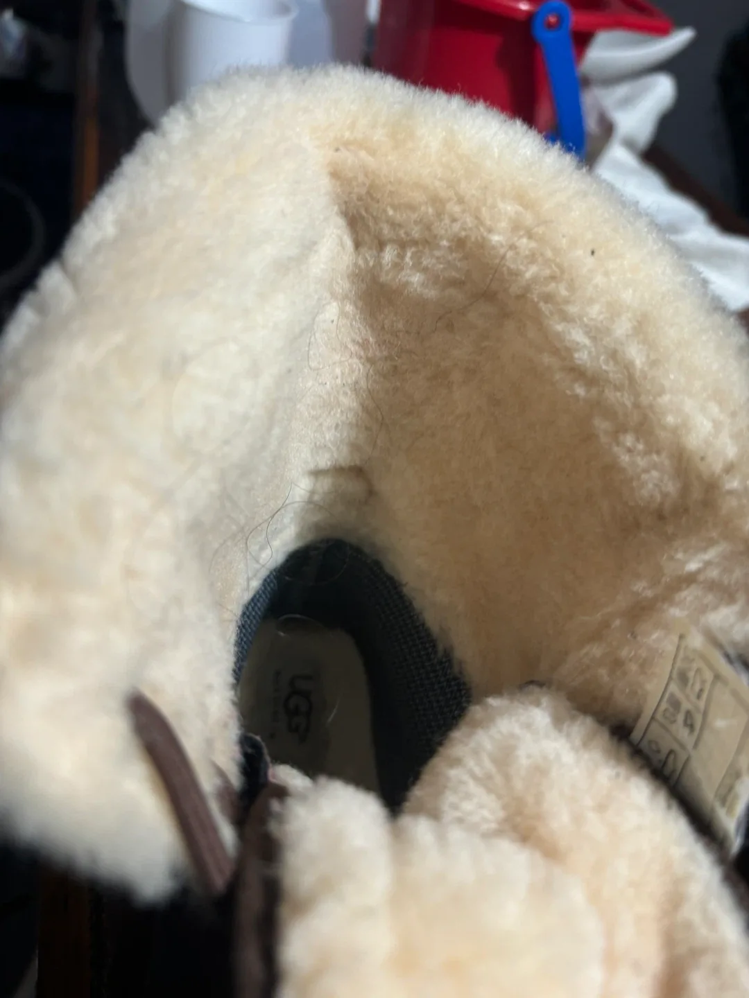 UGG Australia Brown Leather Boots - Men's Size 5 image indicator(6)