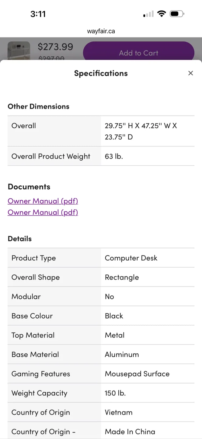 Desk - Dark Taupe/Chrome image indicator(6)
