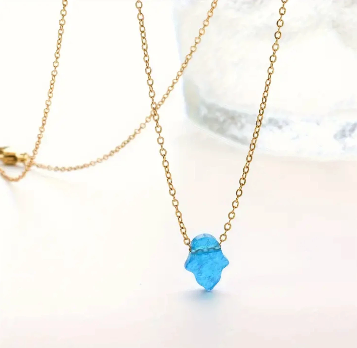 18 karat gold plated necklace for $24
