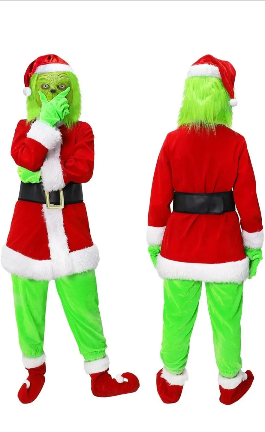 Grinch Kids Costume - 6 Piece Set