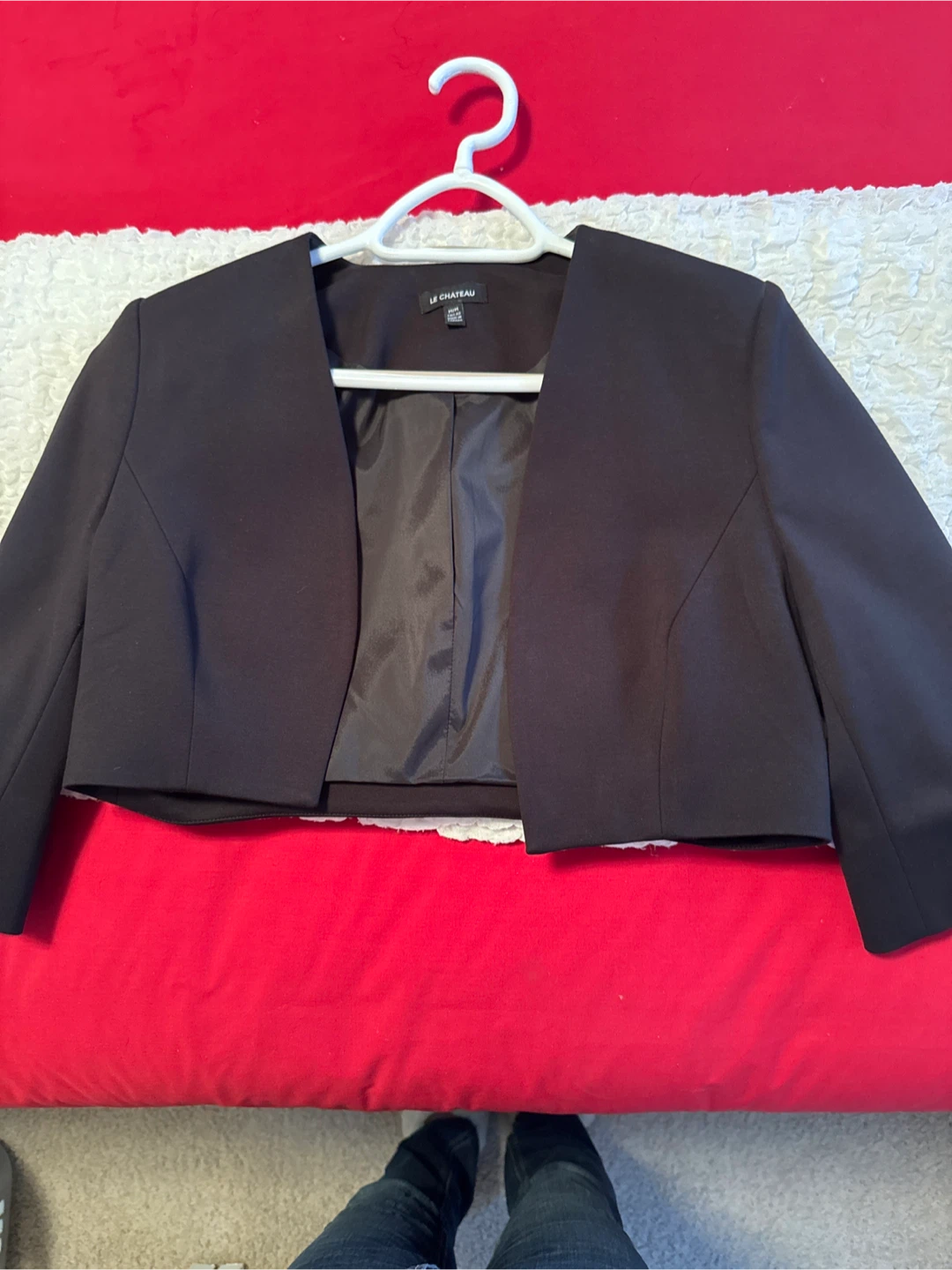 Le Chateau Black Bolero Jacket - Size XS