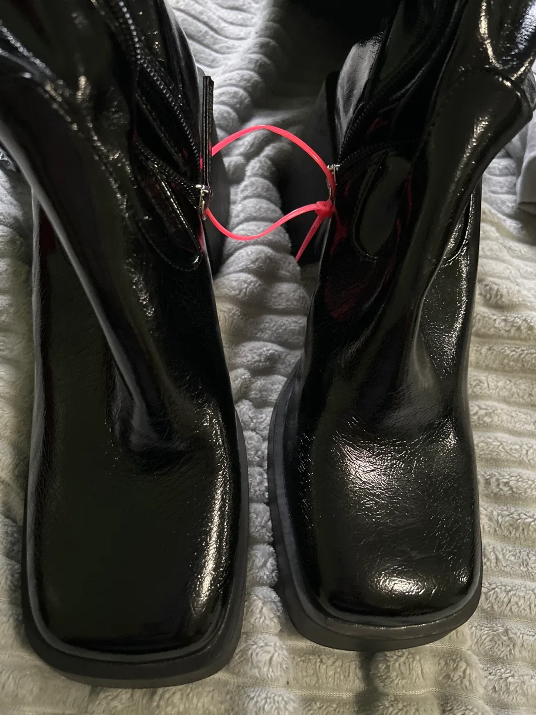 Steve Madden Kolby Black Patent Thigh High Boots - Size 9 image indicator(5)