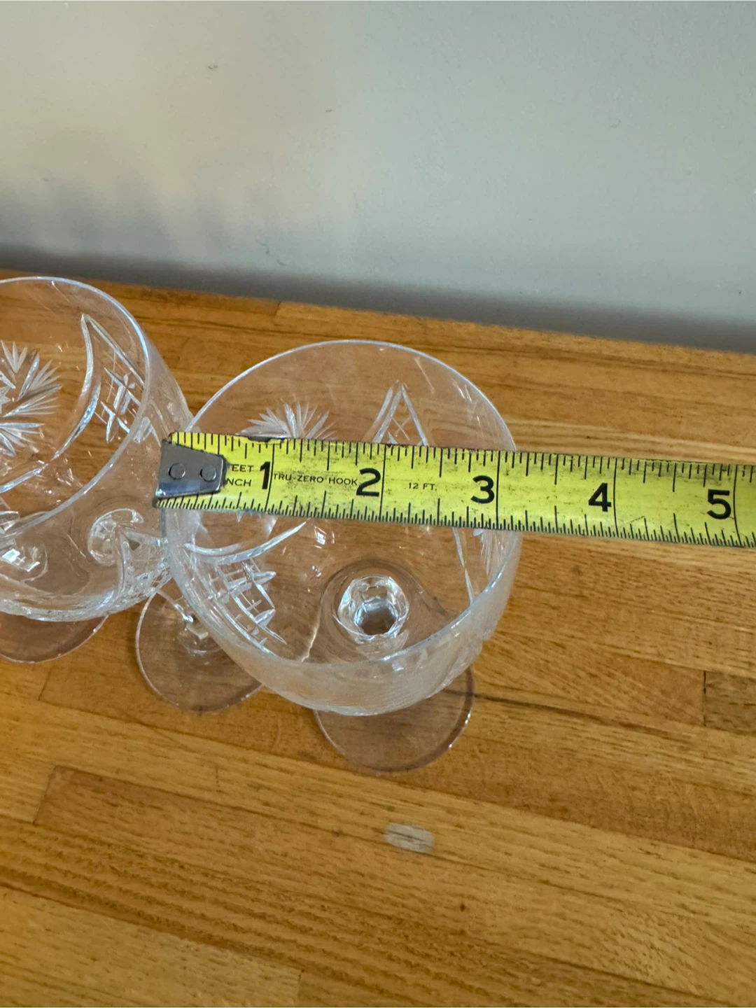 Pinwheel Crystal Wine Glasses (Set of 6) - photo 4