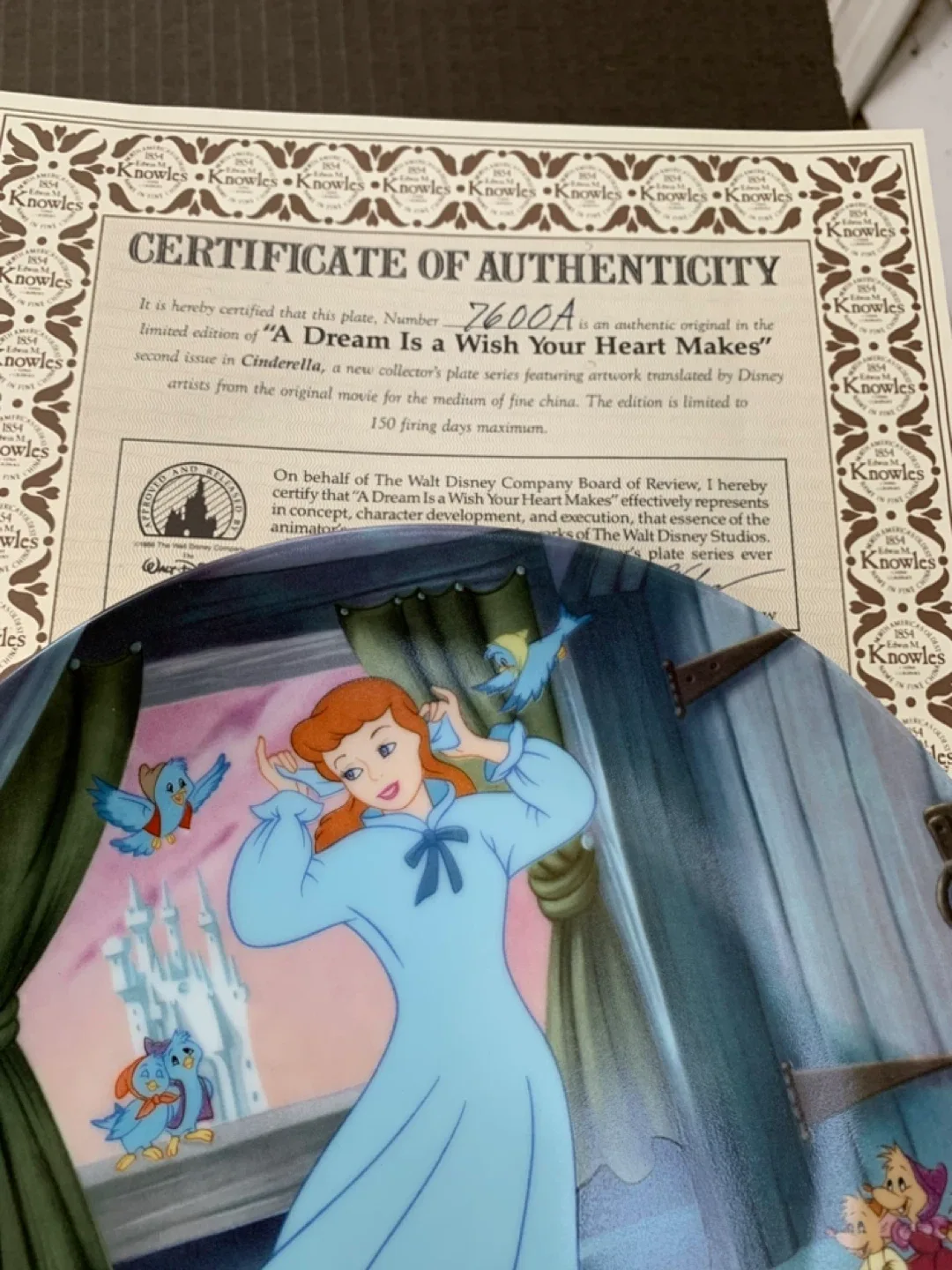 Knowles Disney Cinderella Collector Plate image indicator(3)