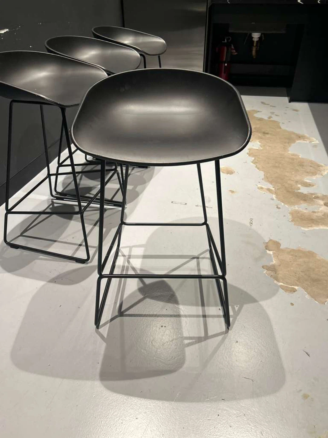 Black Bar Stools - Set of 4 - photo 3