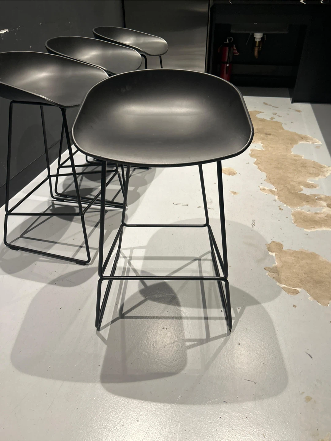 Black Bar Stools - Set of 4 - photo 2