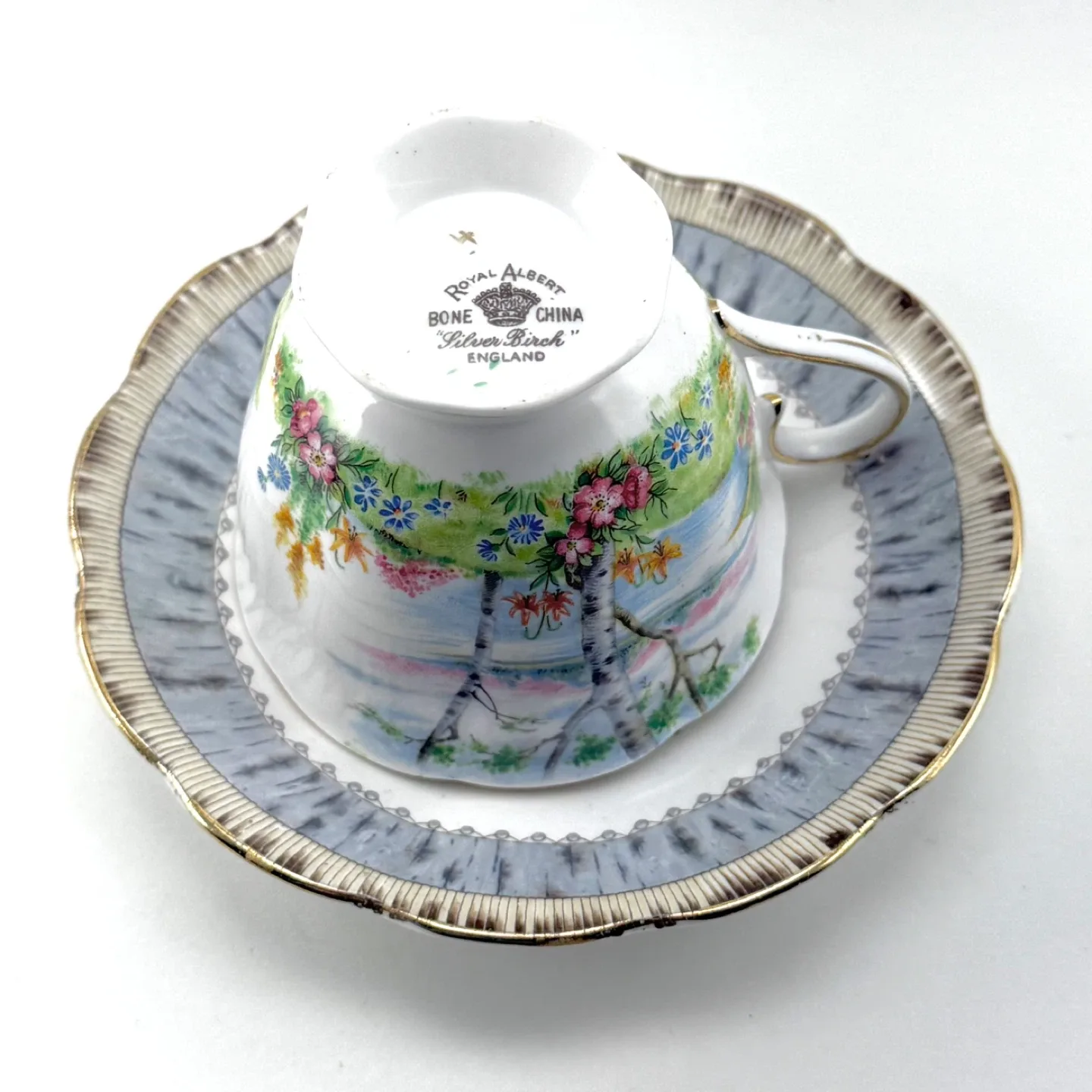 Royal Albert Silver Birch teacup (priced per teacup) image indicator(2)