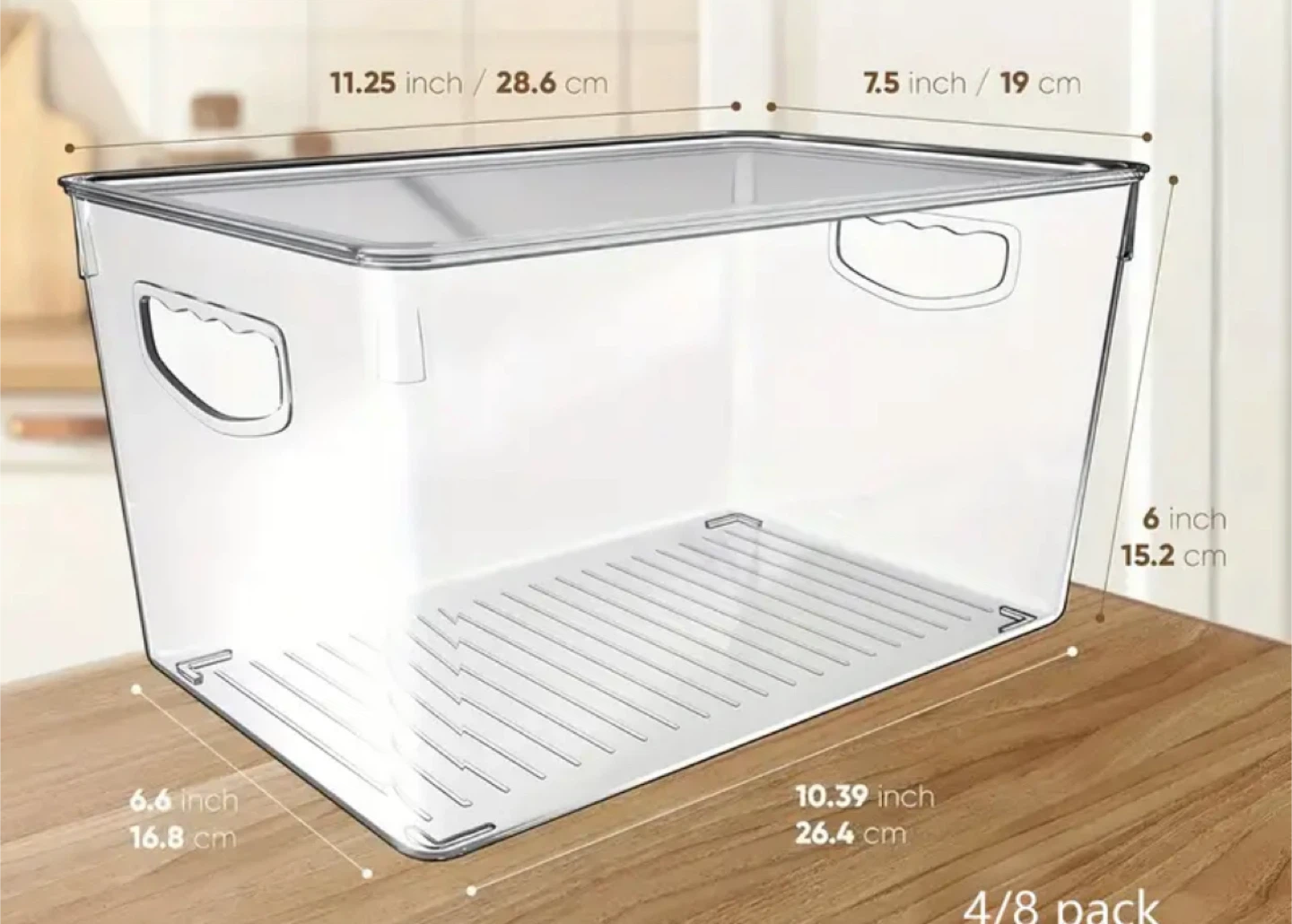 5 Plastic Storage Bins with Lids - photo 2