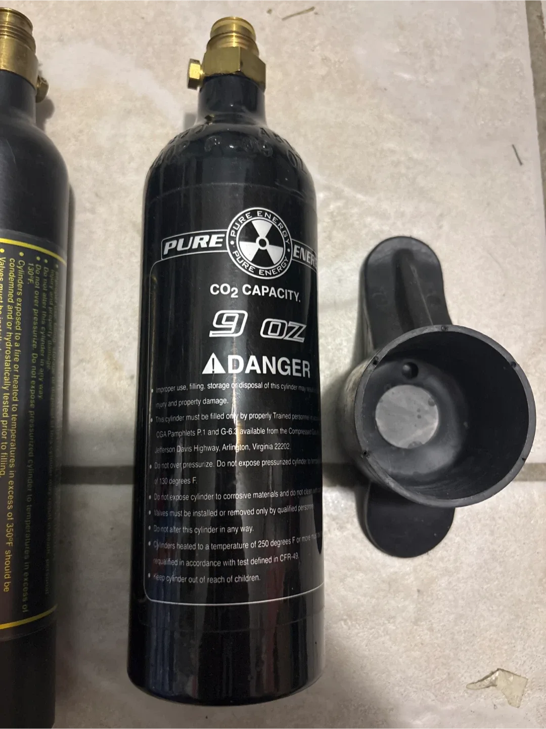 Pure Energy 9 oz CO2 Tank.   For paint ball image indicator(2)