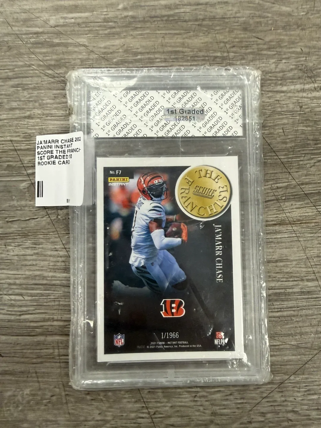 Ja'Marr Chase 2021 Panini Instant Score Rookie Card thumbnail