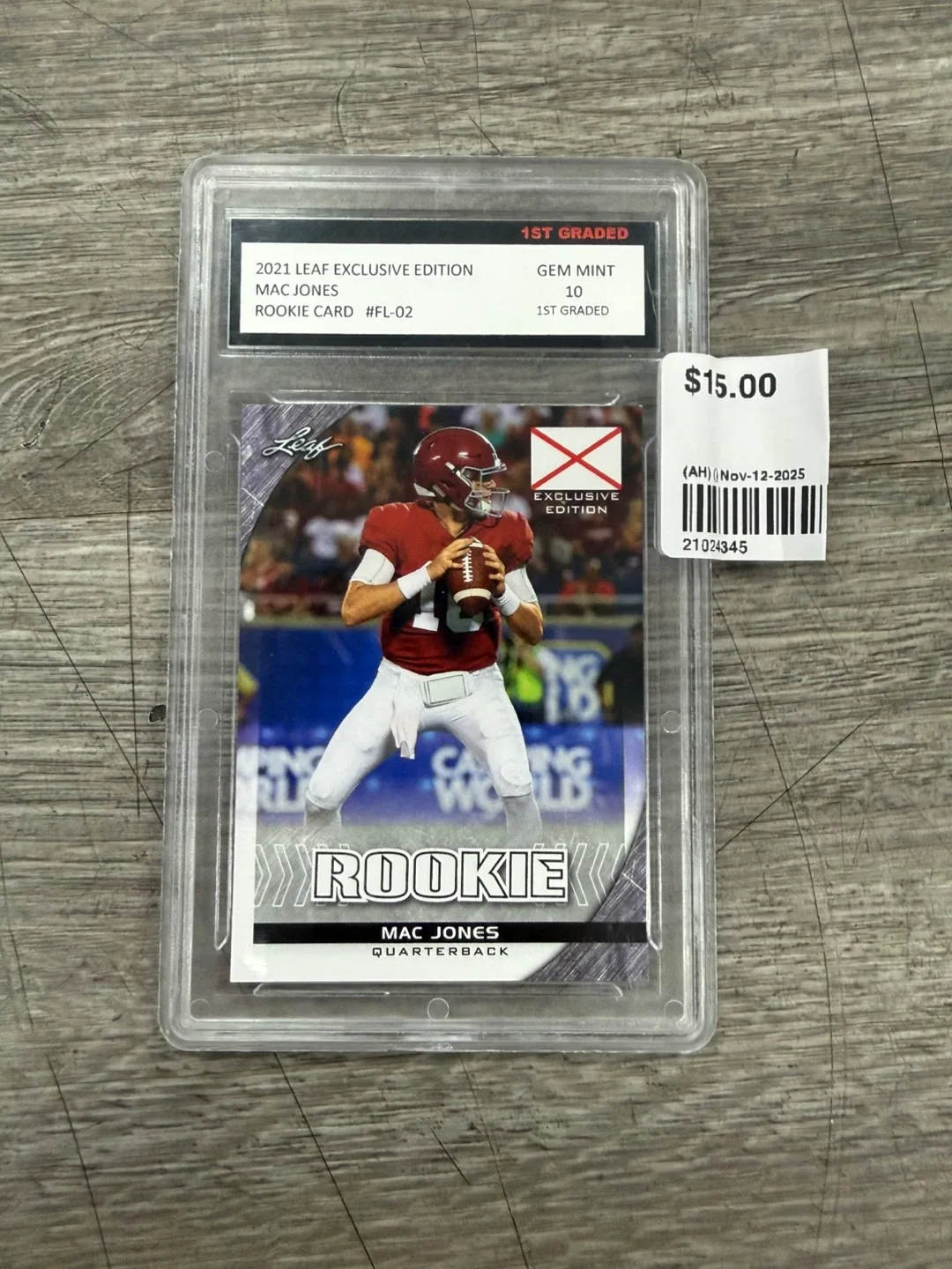 Mac Jones 2021 Leaf Exclusive Edition Rookie Cards thumbnail