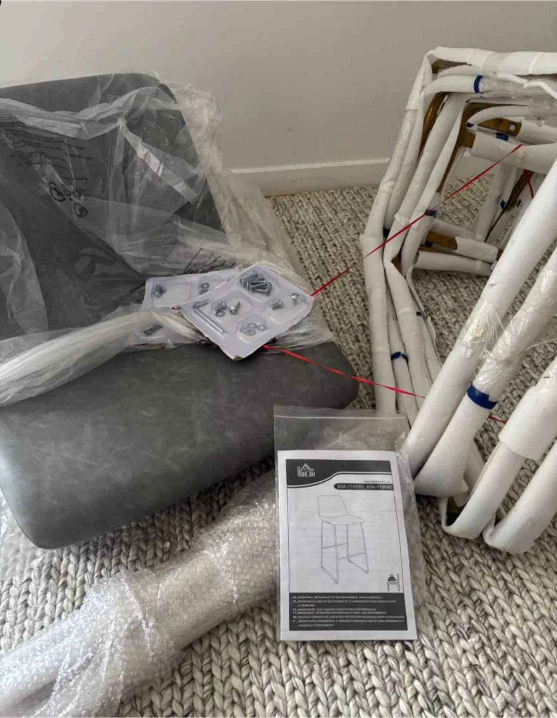 New Homefun Bar Stools set of 2 image indicator(2)