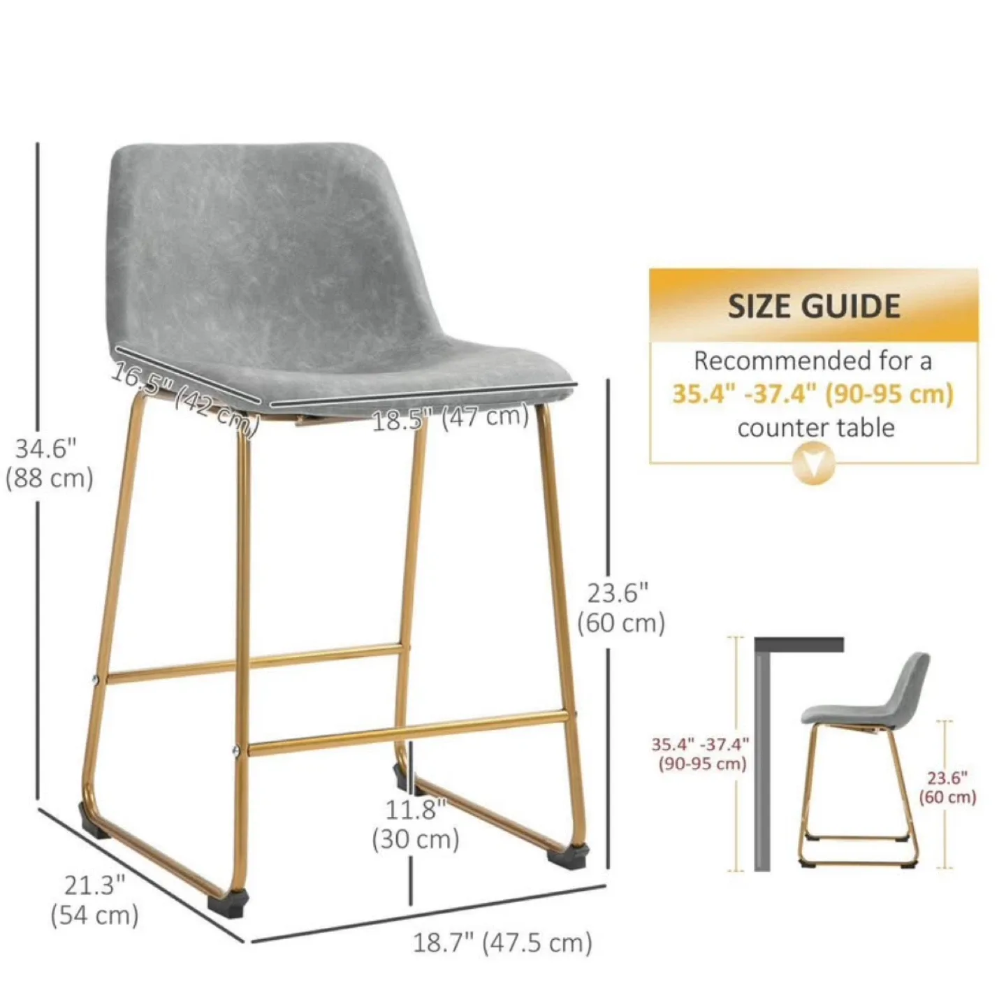 New Homefun Bar Stools set of 2