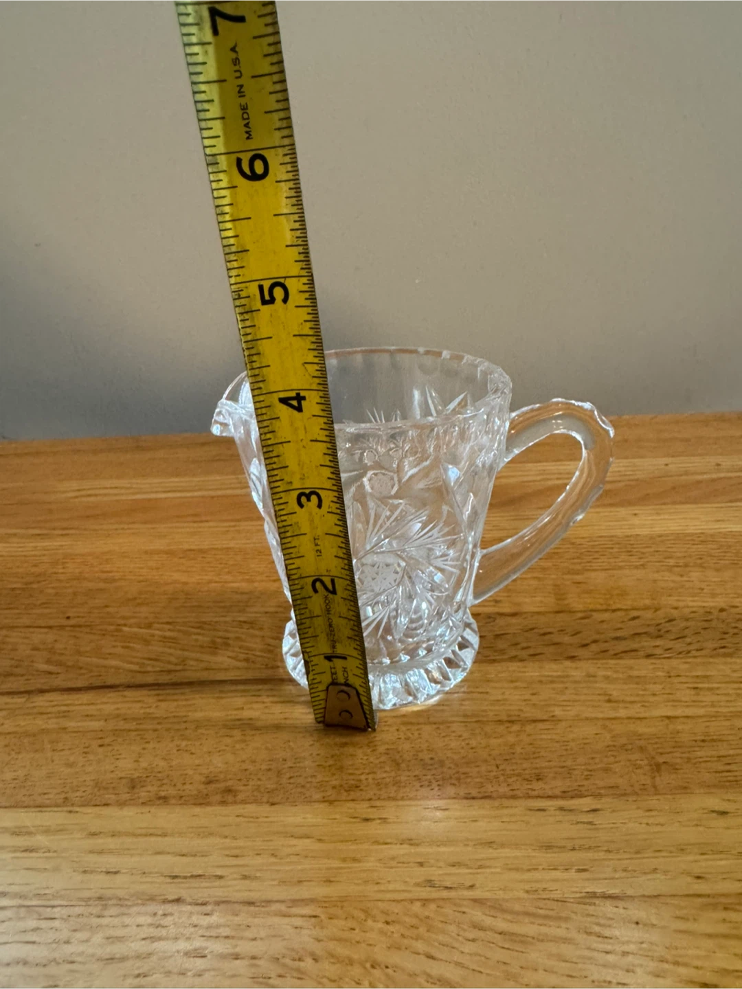 Vintage Crystal Creamer Pitcher - photo 2