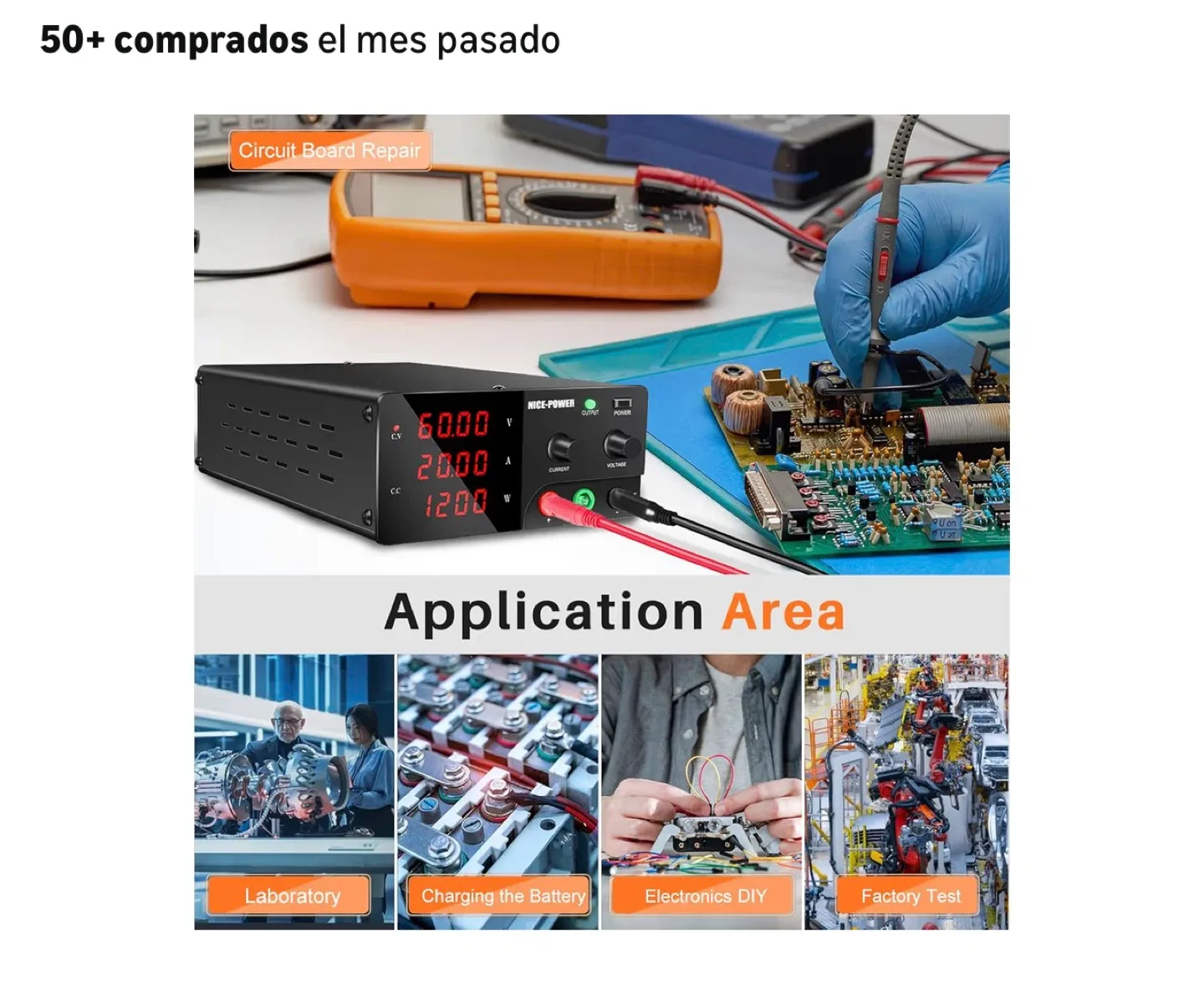 Electronics Repair Kit w/ DC Power Supply & Heat Gun image indicator(9)