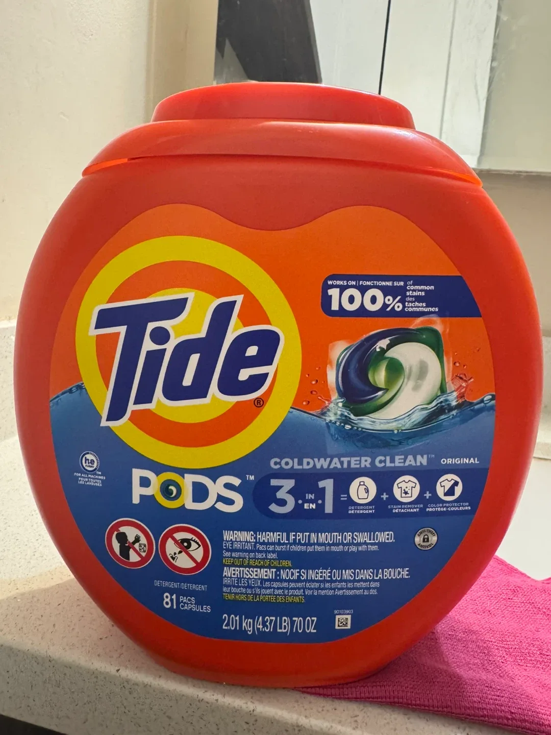 Tide Pods Coldwater Clean 3-in-1, 40 Capsules