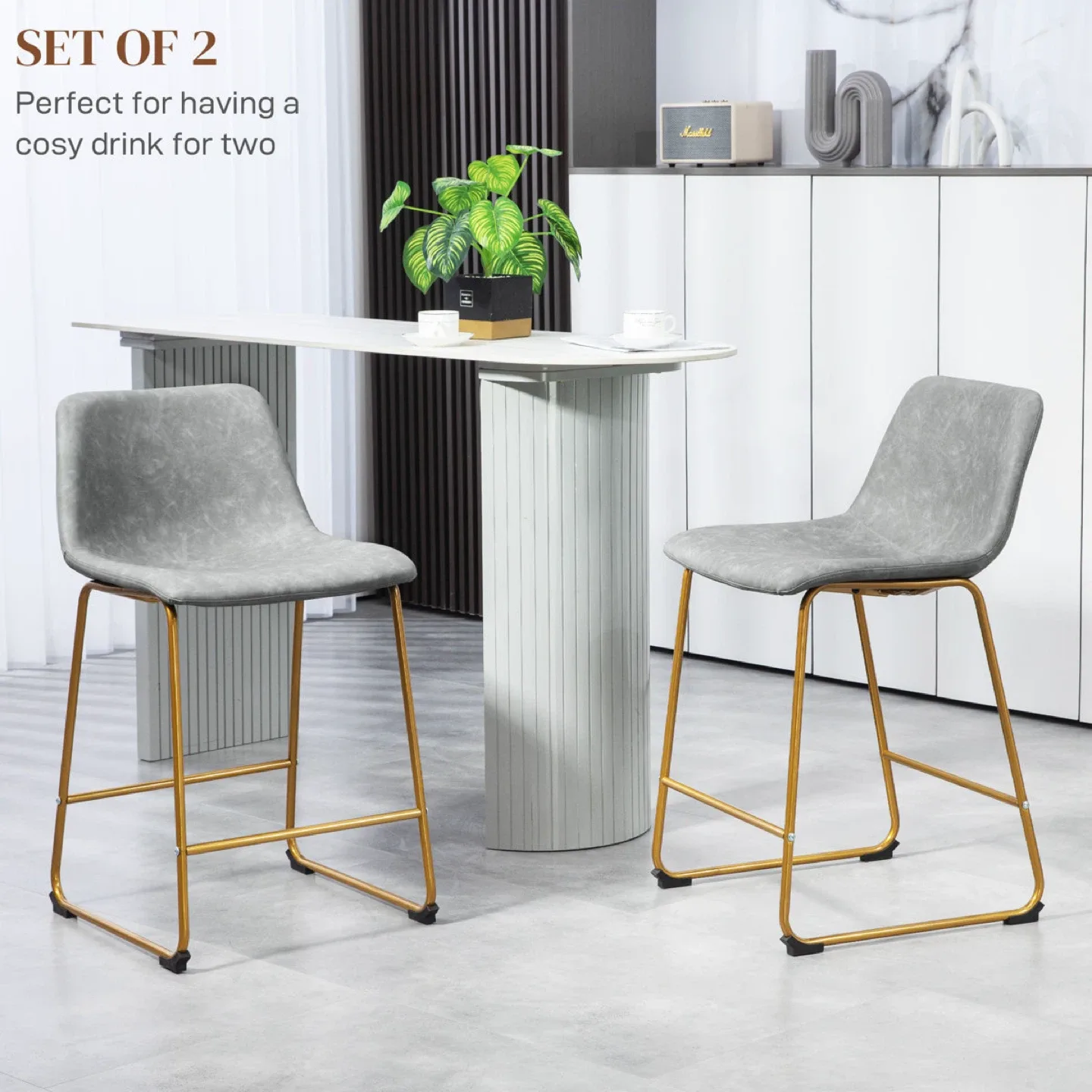 New Homefun Bar Stools set of 2 image indicator(5)