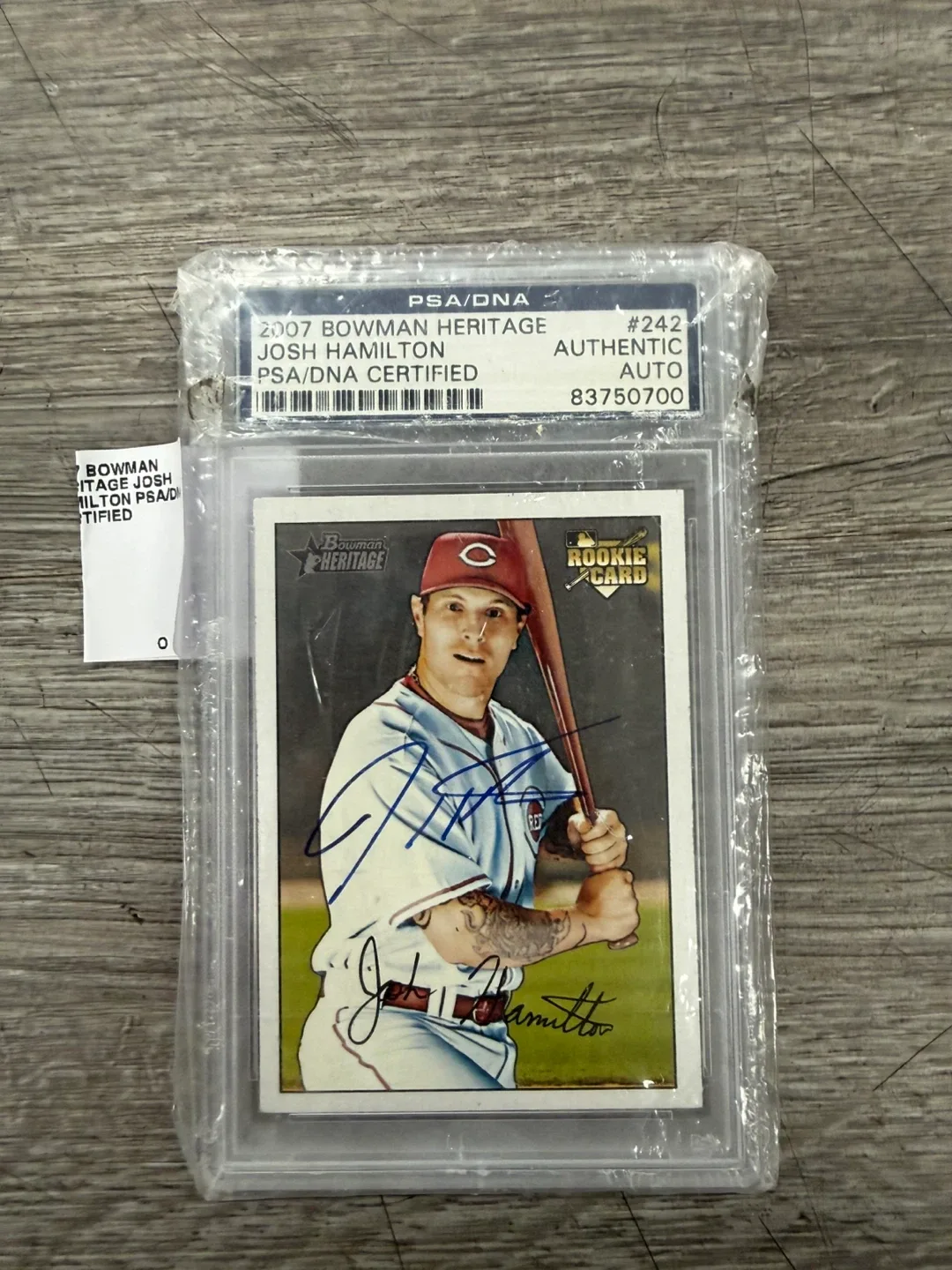 Josh Hamilton 2007 Bowman Heritage Baseball Card thumbnail