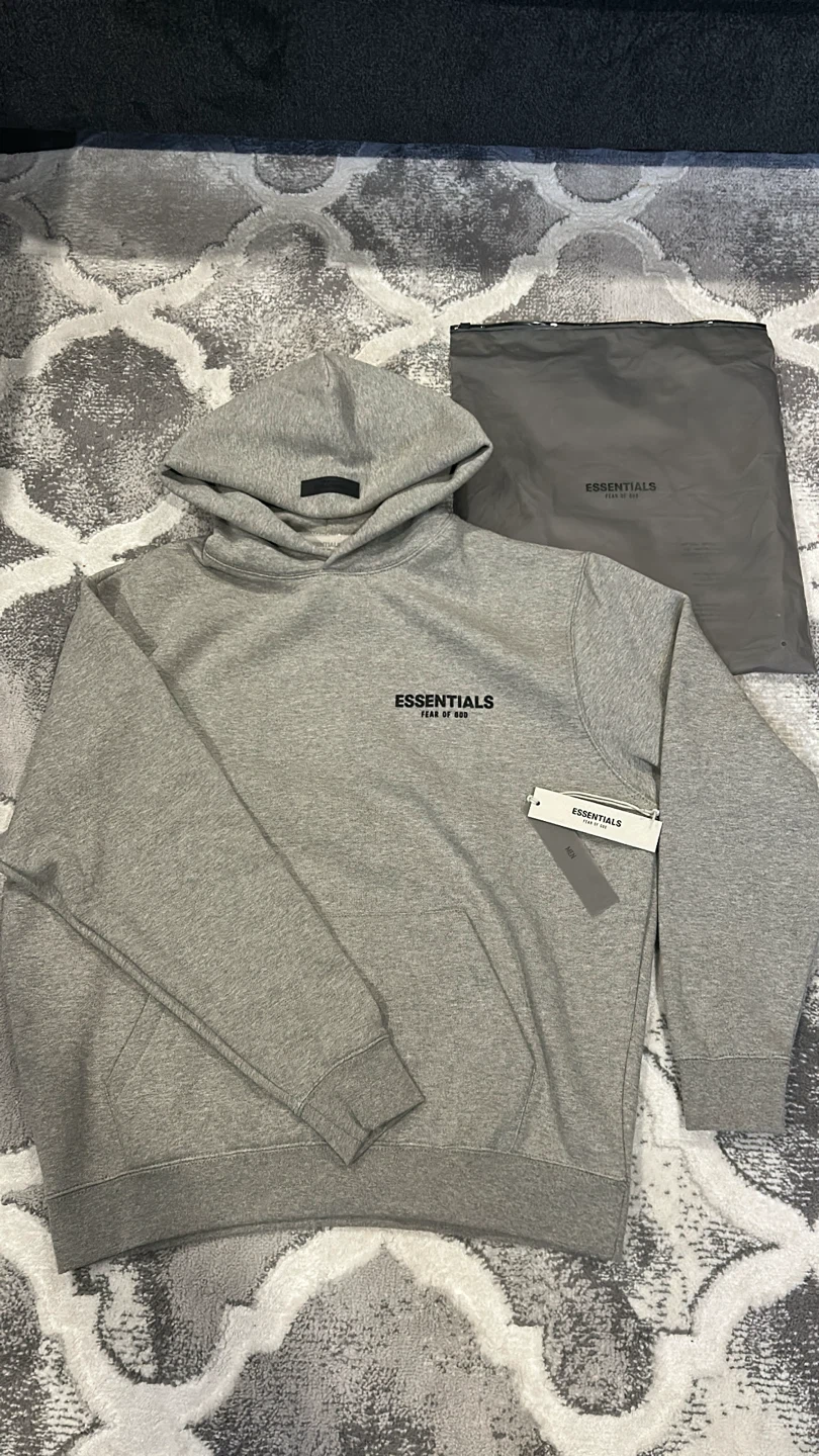 dark oatmeal essentials hoodie