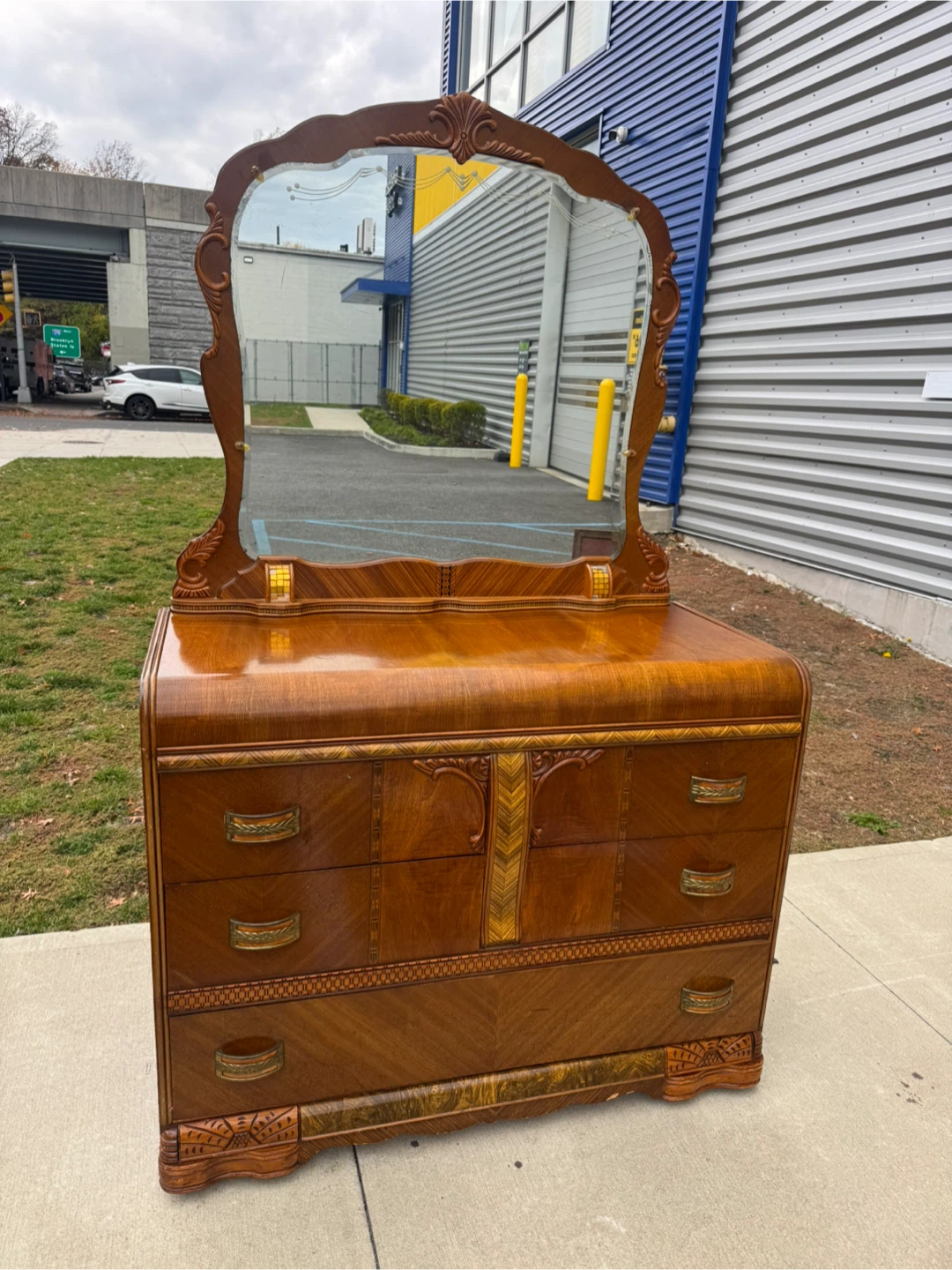 Free delivery vintage wood dresser