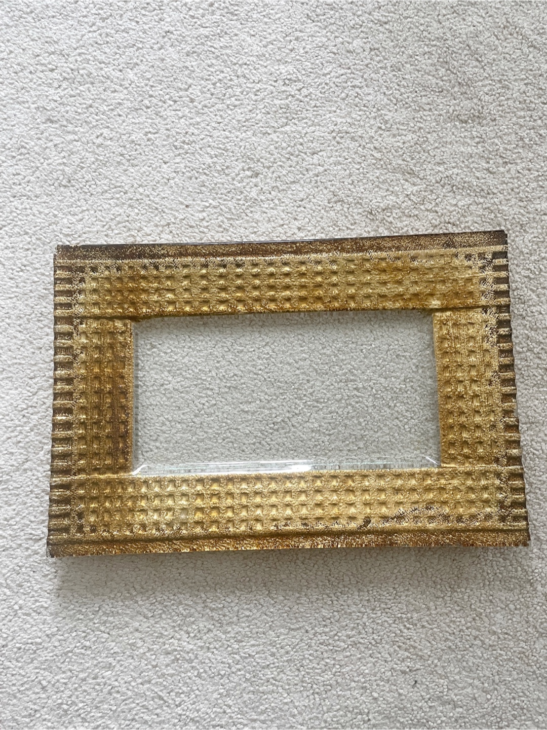 Gold Decorative Glass Tray