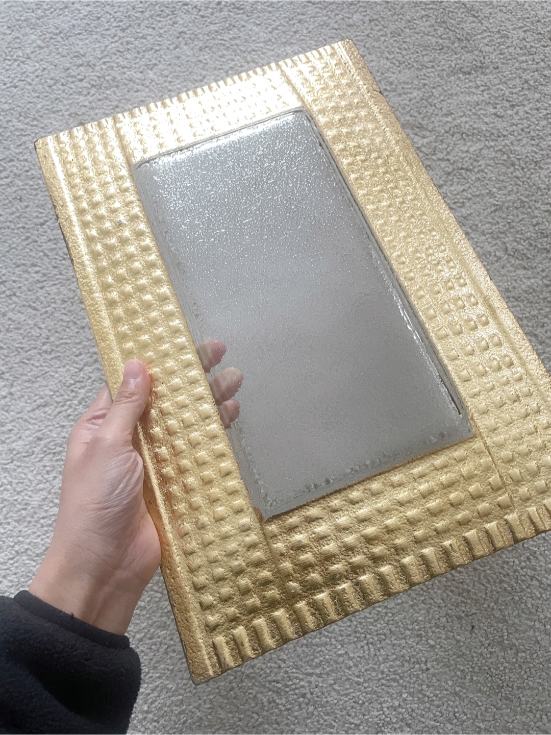 Gold Decorative Glass Tray - photo 3