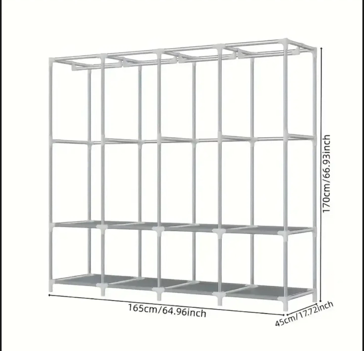 Portable Wardrobe Closet Organizer - Brand new in box - photo 3