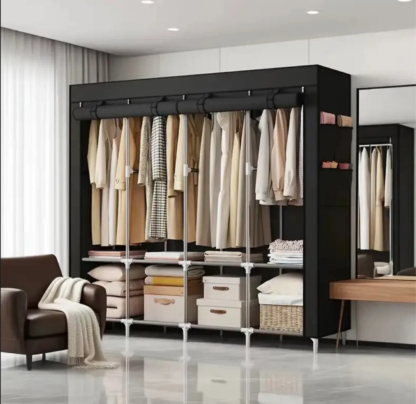 Portable Wardrobe Closet Organizer - Brand new in box - photo 2