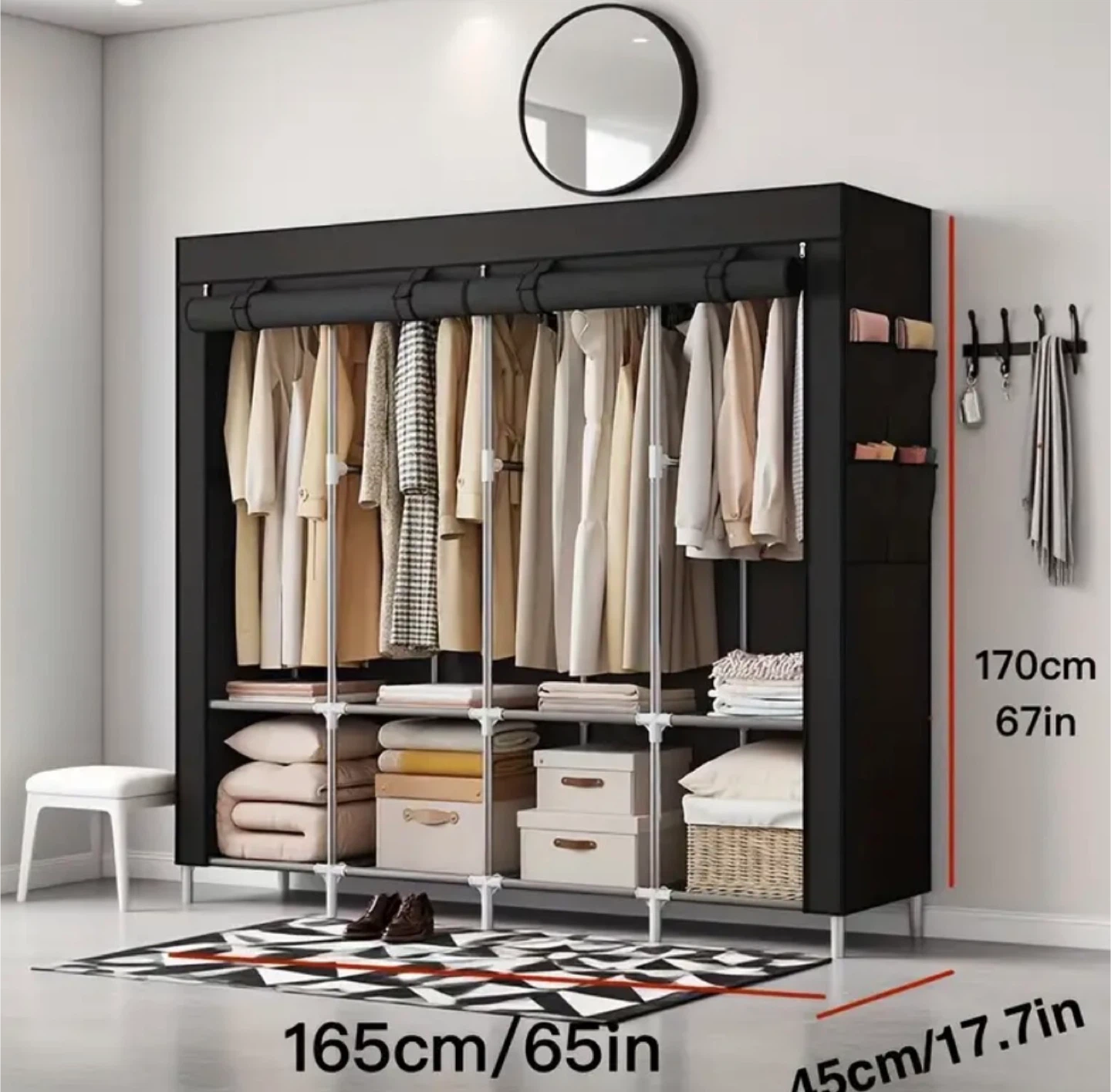 Portable Wardrobe Closet Organizer - Brand new in box - photo 4