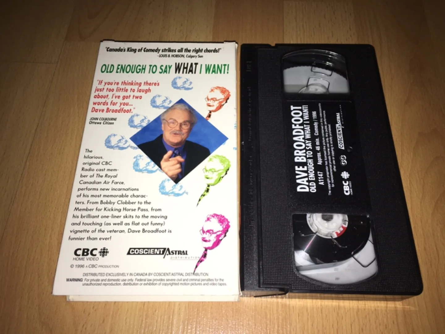 Dave Broadfoot - Old Enough to Say What I Want! VHS Tape image indicator(2)