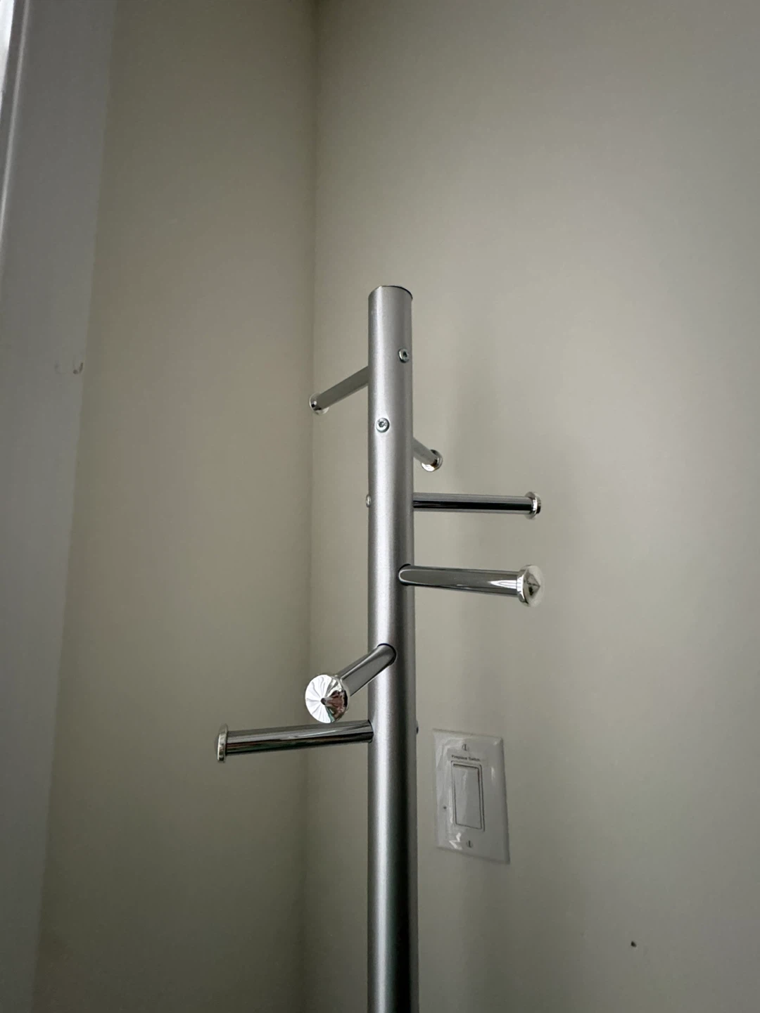 Silver Coat Rack Stand - photo 2