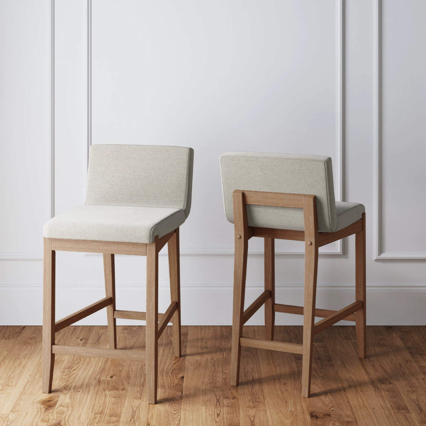 Nathan James Upholstered Wooden Bar Stools - photo 5