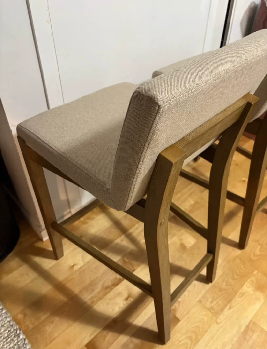 Nathan James Upholstered Wooden Bar Stools image indicator(7)