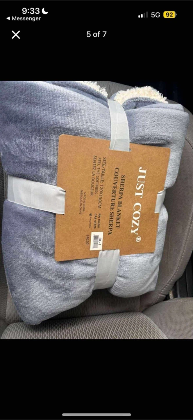 Just Cozy Sherpa Blanket 120x150cm - photo 2