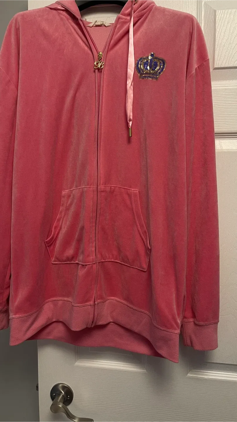 Pink Velour Tracksuit Set image indicator(2)