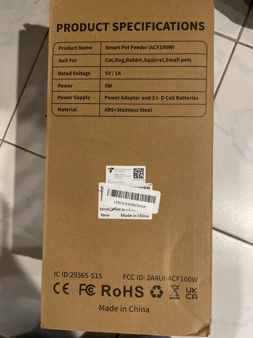 Frienhund Smart Pet Feeder ACF190W - New in Box!