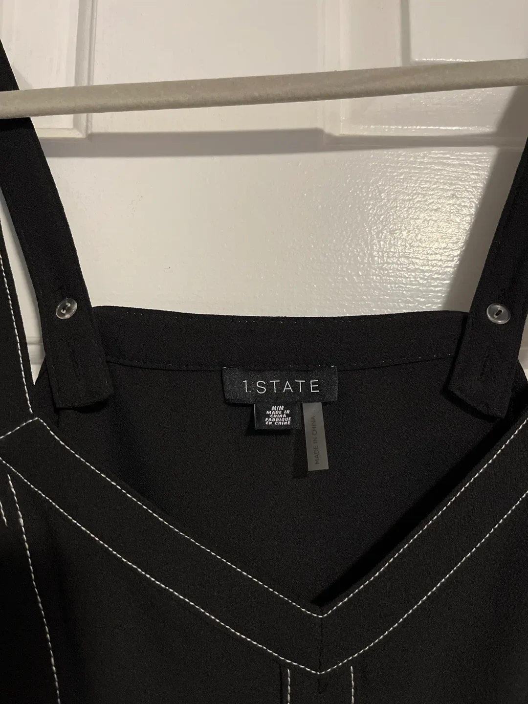 1.STATE Black Ruffle Tank Top - Size M image indicator(3)