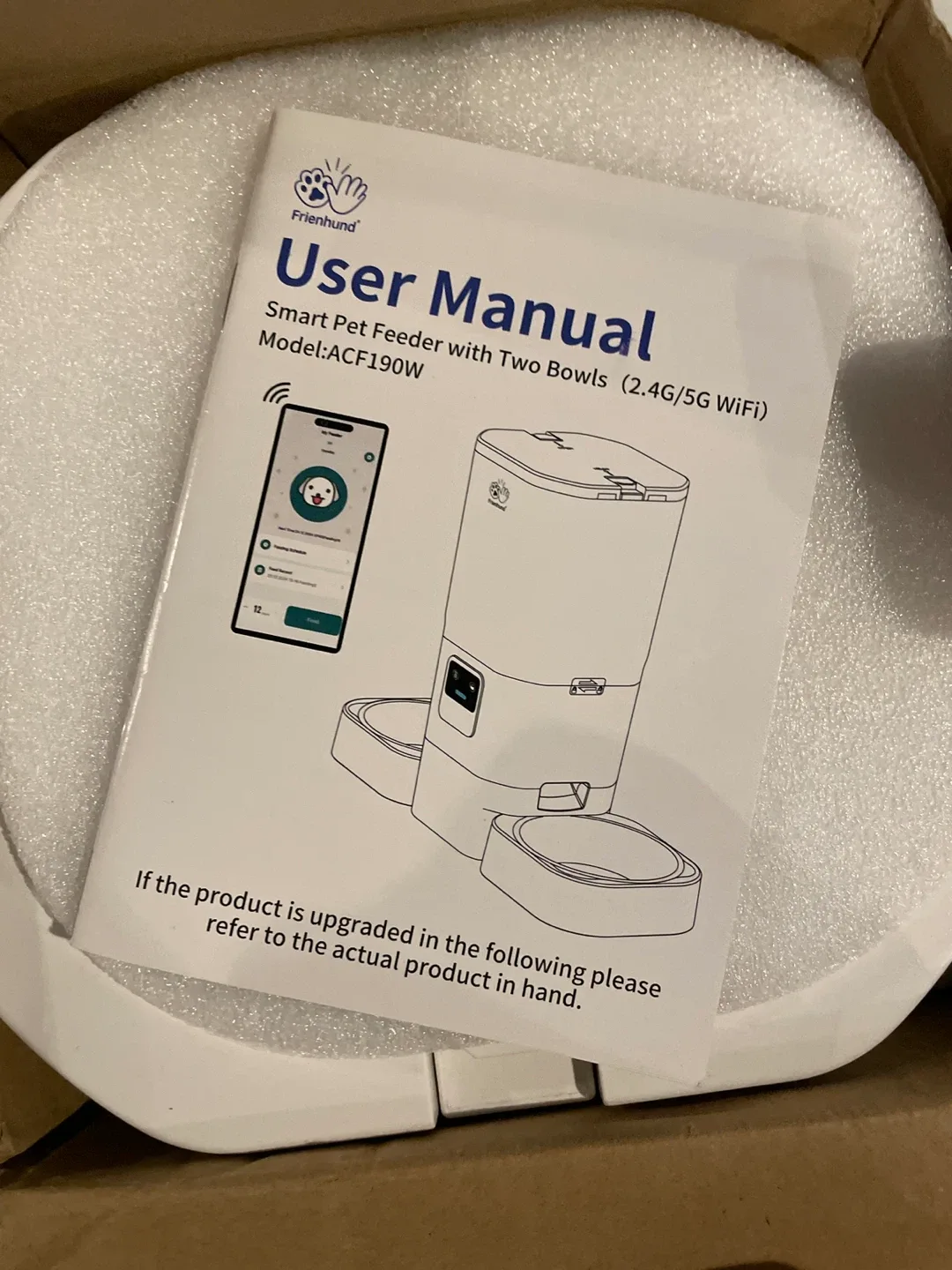 Frienhund Smart Pet Feeder ACF190W - New in Box! image indicator(5)