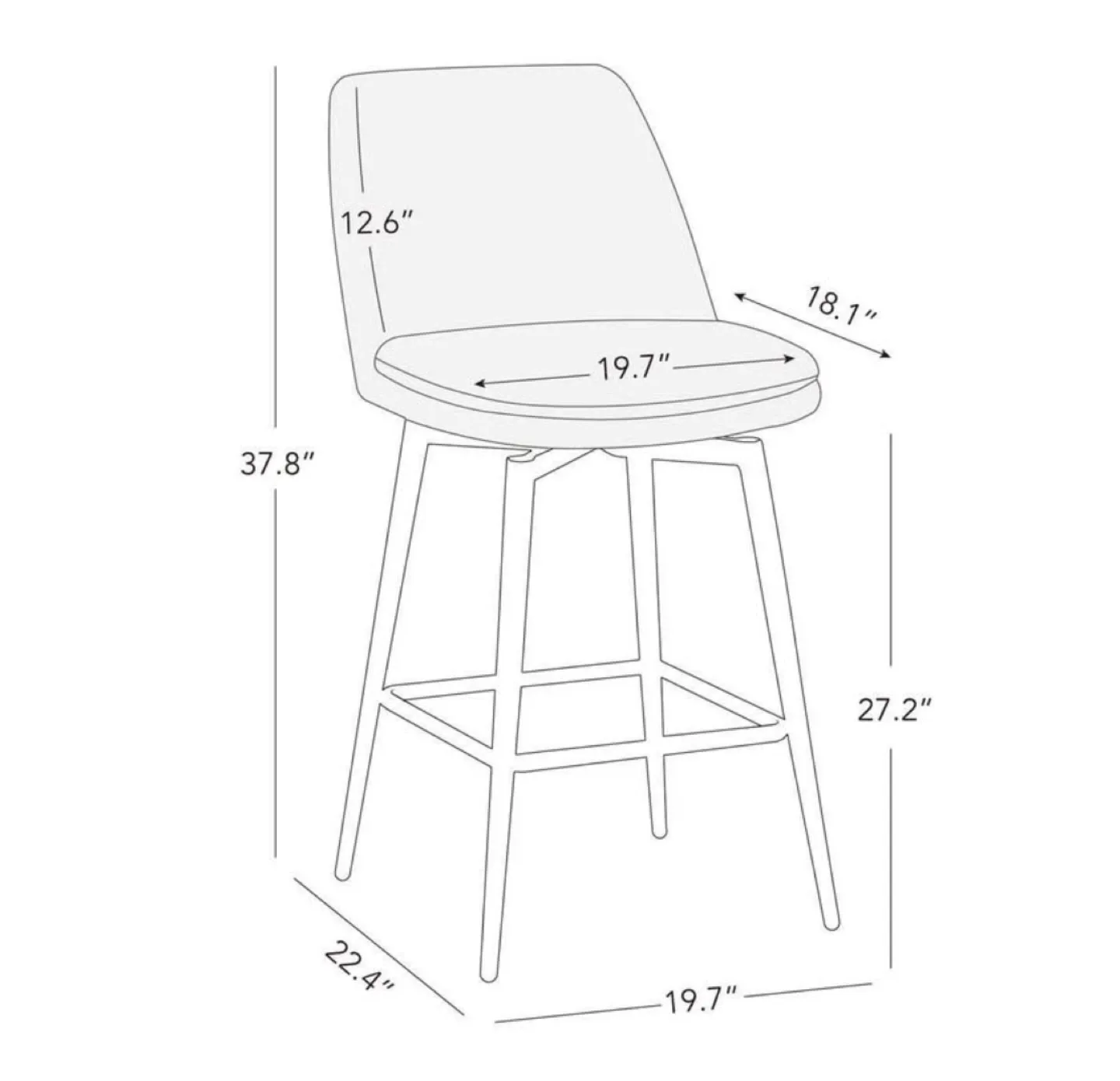 Wade Logan Betzalel Swivel Stools image indicator(4)
