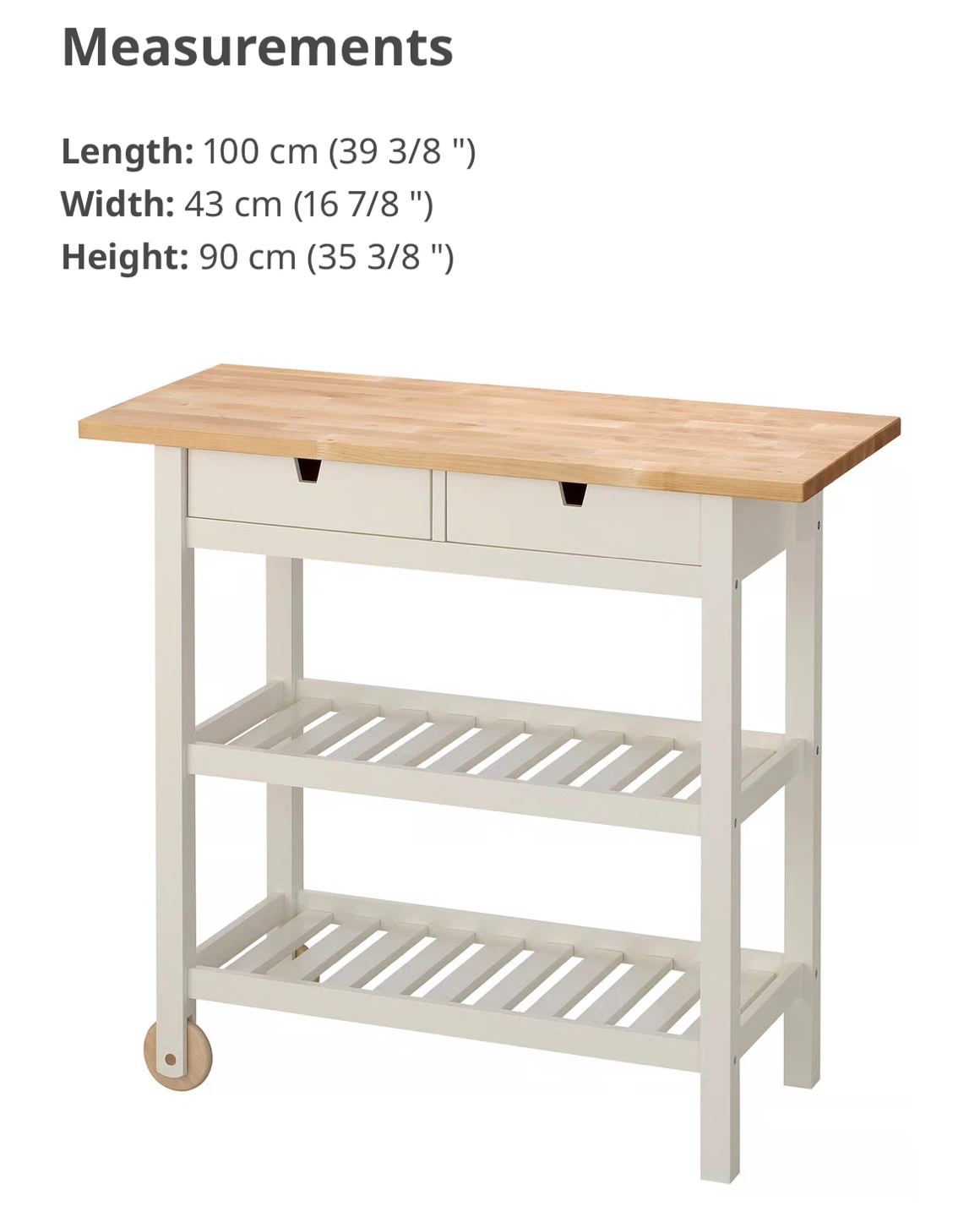 Ikea Kitchen Cart / Kitchen Island - photo 3