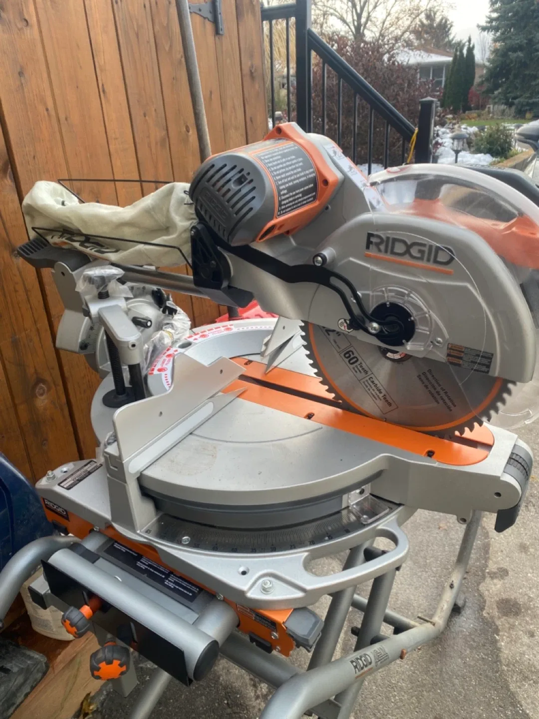 New Ridgid 12" Sliding Compound Miter Saw with Stand image indicator(2)